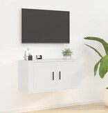 VidaXL Tv-wandmeubel 80x34,5x40 cm wit