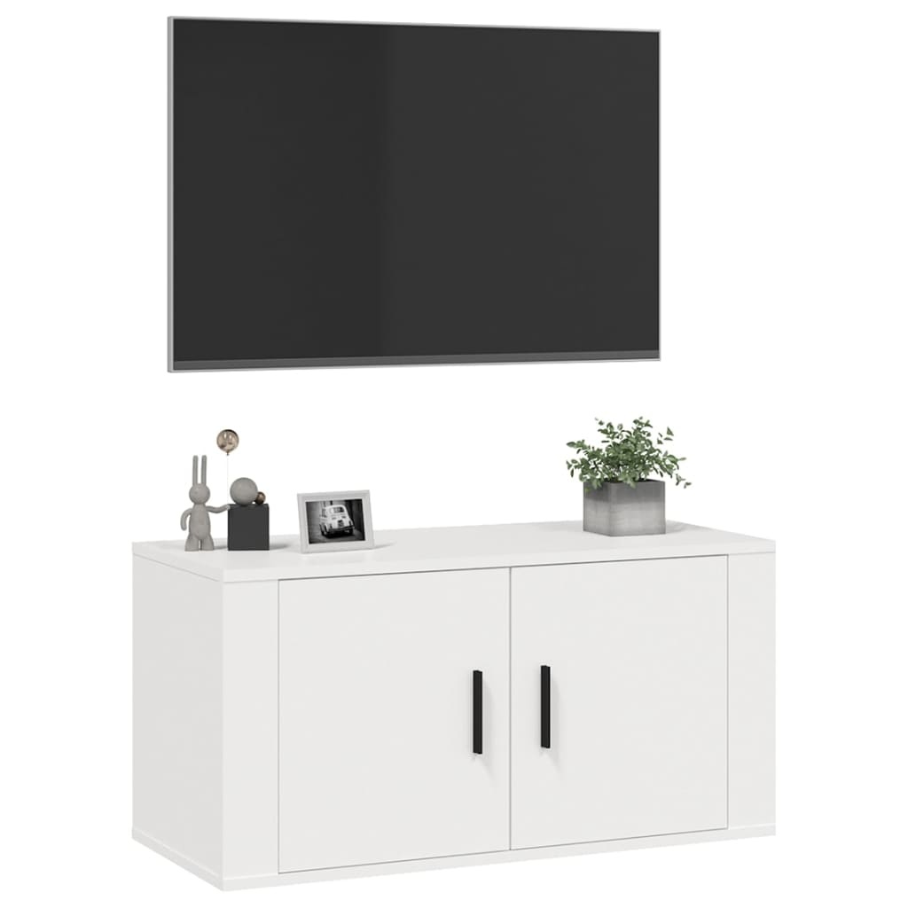 VidaXL Tv-wandmeubel 80x34,5x40 cm wit