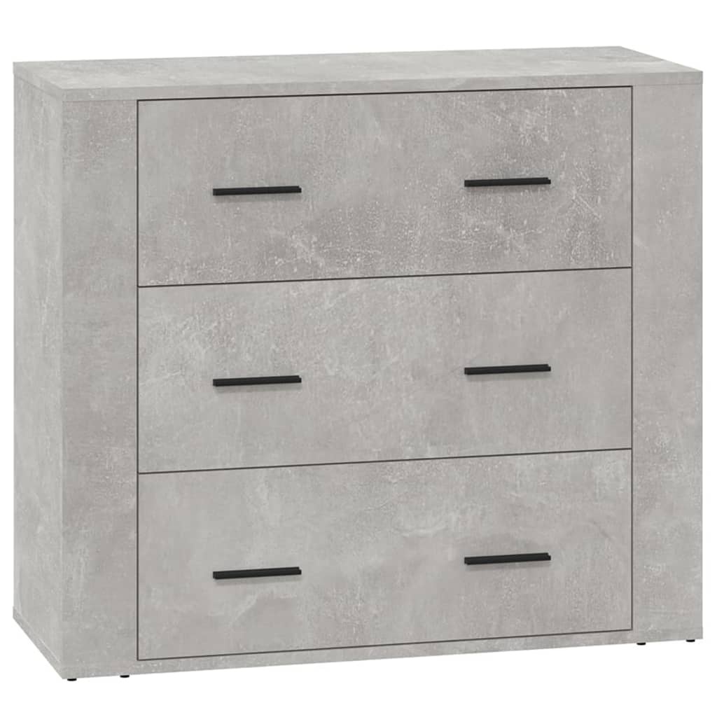 VidaXL Dressoir 80x33x70 cm bewerkt hout betongrijs