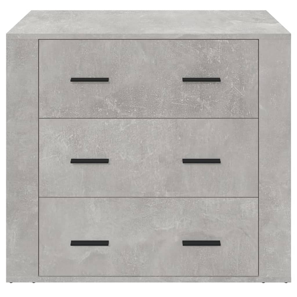 VidaXL Dressoir 80x33x70 cm bewerkt hout betongrijs