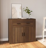 VidaXL Dressoir 80x33x70 cm bewerkt hout bruin eikenkleur