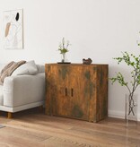 VidaXL Dressoir 80x33x70 cm bewerkt hout gerookt eikenkleurig