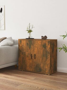 VidaXL Dressoir 80x33x70 cm bewerkt hout gerookt eikenkleurig
