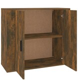 VidaXL Dressoir 80x33x70 cm bewerkt hout gerookt eikenkleurig