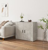 VidaXL Dressoir 80x33x70 cm bewerkt hout betongrijs