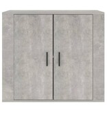 VidaXL Dressoir 80x33x70 cm bewerkt hout betongrijs