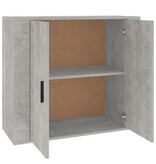 VidaXL Dressoir 80x33x70 cm bewerkt hout betongrijs