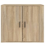 VidaXL Dressoir 80x33x70 cm bewerkt hout sonoma eikenkleurig