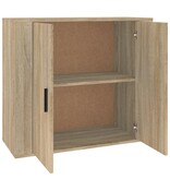 VidaXL Dressoir 80x33x70 cm bewerkt hout sonoma eikenkleurig