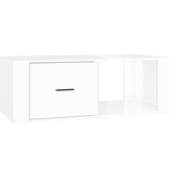 VidaXL Salontafel 100x50,5x35 cm bewerkt hout hoogglans wit