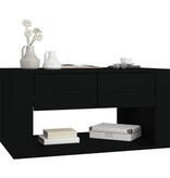 VidaXL Salontafel 80x50x40 cm bewerkt hout zwart