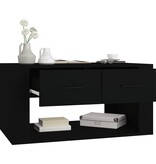 VidaXL Salontafel 80x50x40 cm bewerkt hout zwart