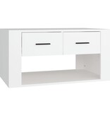 VidaXL Salontafel 80x50x40 cm bewerkt hout wit