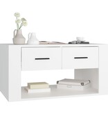 VidaXL Salontafel 80x50x40 cm bewerkt hout wit