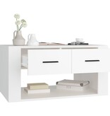 VidaXL Salontafel 80x50x40 cm bewerkt hout wit