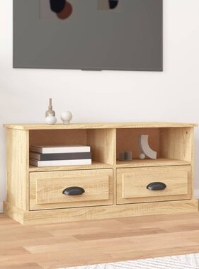 VidaXL Tv-meubel 93x35,5x45 cm bewerkt hout sonoma eikenkleurig