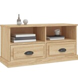 VidaXL Tv-meubel 93x35,5x45 cm bewerkt hout sonoma eikenkleurig