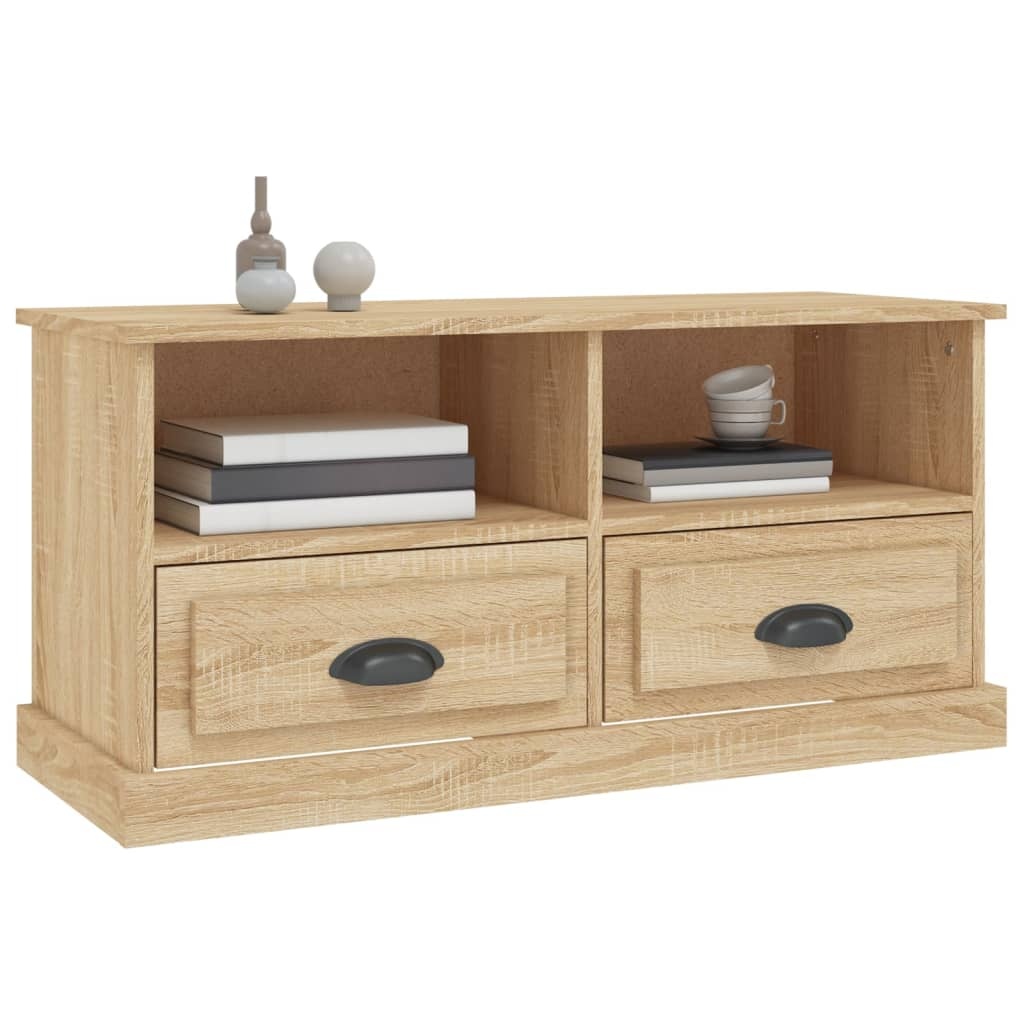 VidaXL Tv-meubel 93x35,5x45 cm bewerkt hout sonoma eikenkleurig