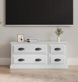 VidaXL Tv-meubel 100x35,5x45 cm bewerkt hout hoogglans wit