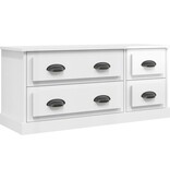 VidaXL Tv-meubel 100x35,5x45 cm bewerkt hout hoogglans wit