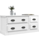 VidaXL Tv-meubel 100x35,5x45 cm bewerkt hout hoogglans wit