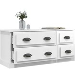 VidaXL Tv-meubel 100x35,5x45 cm bewerkt hout hoogglans wit