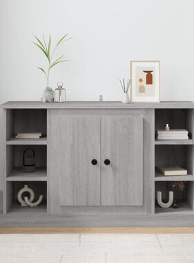 VidaXL Dressoir 100x35,5x60 cm bewerkt hout grijs sonoma eikenkleurig