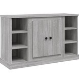 VidaXL Dressoir 100x35,5x60 cm bewerkt hout grijs sonoma eikenkleurig