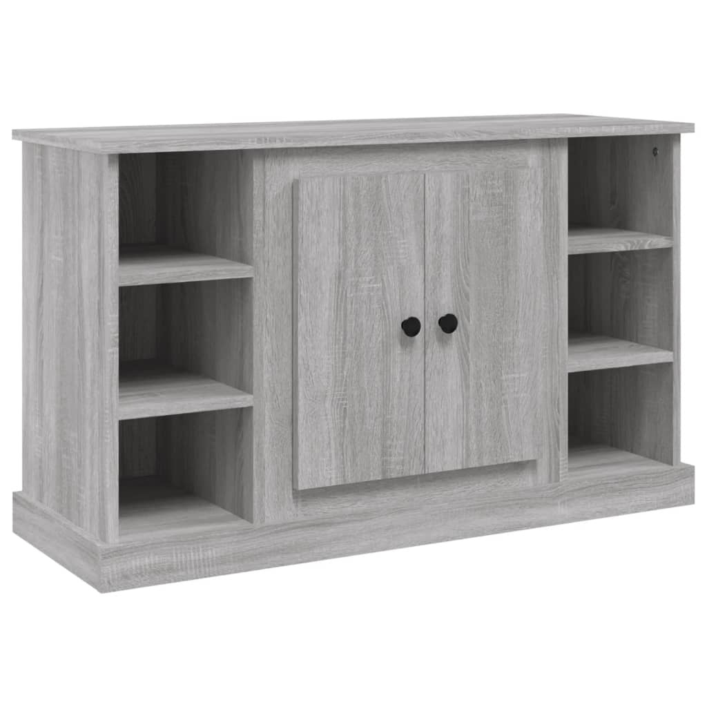 VidaXL Dressoir 100x35,5x60 cm bewerkt hout grijs sonoma eikenkleurig