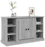 VidaXL Dressoir 100x35,5x60 cm bewerkt hout grijs sonoma eikenkleurig