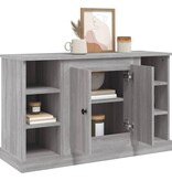 VidaXL Dressoir 100x35,5x60 cm bewerkt hout grijs sonoma eikenkleurig