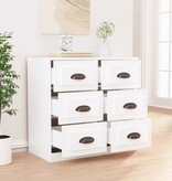 VidaXL Dressoir 70x35,5x67,5 cm bewerkt hout wit