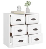 VidaXL Dressoir 70x35,5x67,5 cm bewerkt hout wit
