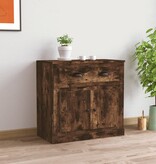 VidaXL Dressoir 70x35,5x67,5 cm bewerkt hout gerookt eikenkleurig