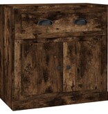 VidaXL Dressoir 70x35,5x67,5 cm bewerkt hout gerookt eikenkleurig