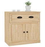 VidaXL Dressoir 70x35,5x67,5 cm bewerkt hout sonoma eikenkleurig
