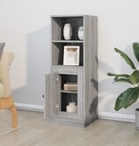 VidaXL Hoge kast 36x35,5x103,5 cm bewerkt hout grijs sonoma eikenkleur