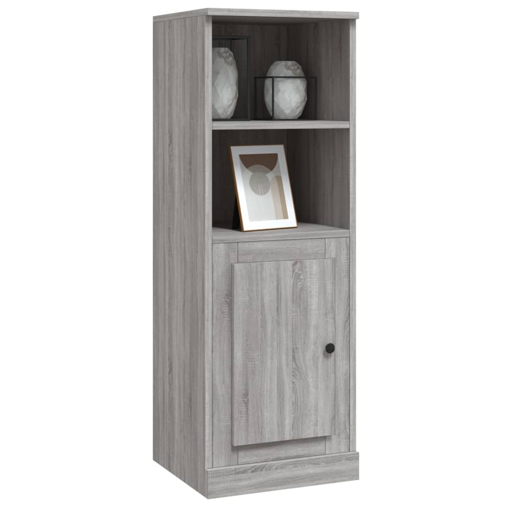 VidaXL Hoge kast 36x35,5x103,5 cm bewerkt hout grijs sonoma eikenkleur
