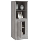 VidaXL Hoge kast 36x35,5x103,5 cm bewerkt hout grijs sonoma eikenkleur