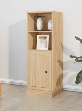 VidaXL Hoge kast 36x35,5x103,5 cm bewerkt hout sonoma eikenkleurig