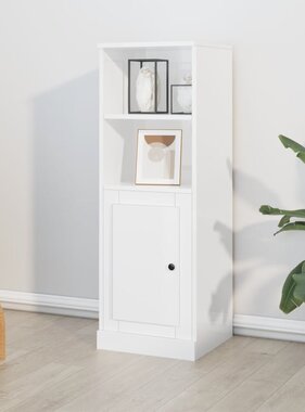 VidaXL Hoge kast 36x35,5x103,5 cm bewerkt hout hoogglans wit