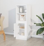 VidaXL Hoge kast 36x35,5x103,5 cm bewerkt hout hoogglans wit