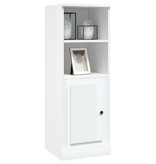 VidaXL Hoge kast 36x35,5x103,5 cm bewerkt hout hoogglans wit