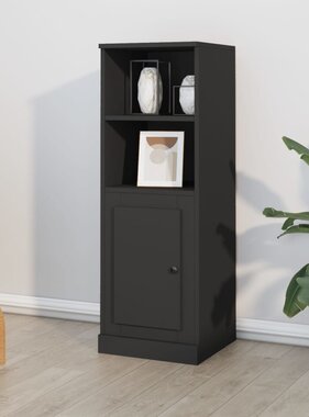 VidaXL Hoge kast 36x35,5x103,5 cm bewerkt hout zwart