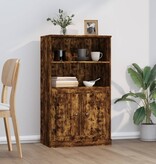 VidaXL Hoge kast 60x35,5x103,5 cm bewerkt hout gerookt eikenkleurig