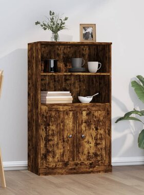 VidaXL Hoge kast 60x35,5x103,5 cm bewerkt hout gerookt eikenkleurig