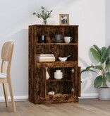 VidaXL Hoge kast 60x35,5x103,5 cm bewerkt hout gerookt eikenkleurig