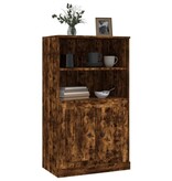 VidaXL Hoge kast 60x35,5x103,5 cm bewerkt hout gerookt eikenkleurig