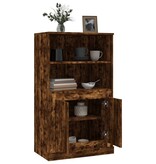 VidaXL Hoge kast 60x35,5x103,5 cm bewerkt hout gerookt eikenkleurig