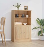 VidaXL Hoge kast 60x35,5x103,5 cm bewerkt hout sonoma eikenkleurig
